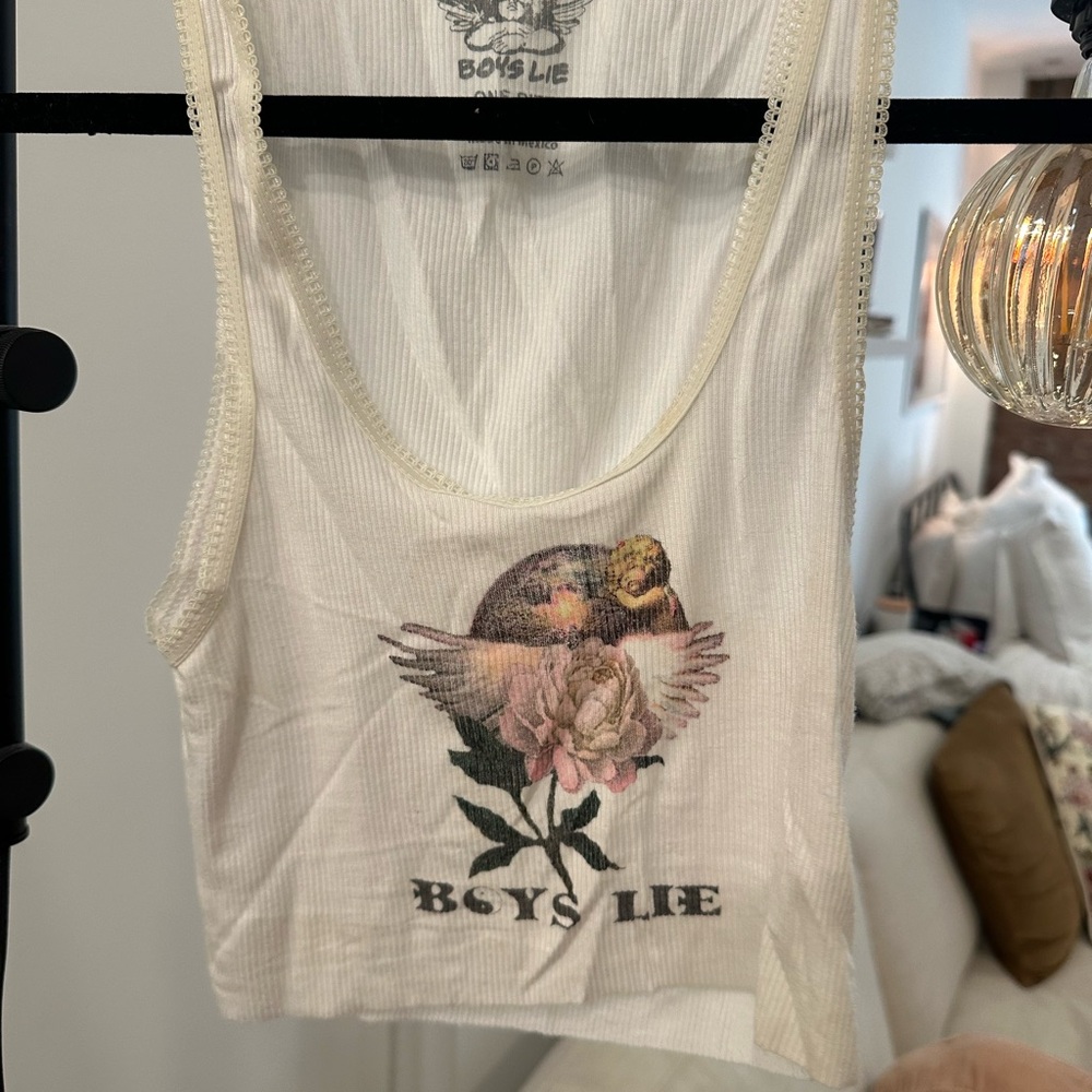Boys Lie Cropped Tank